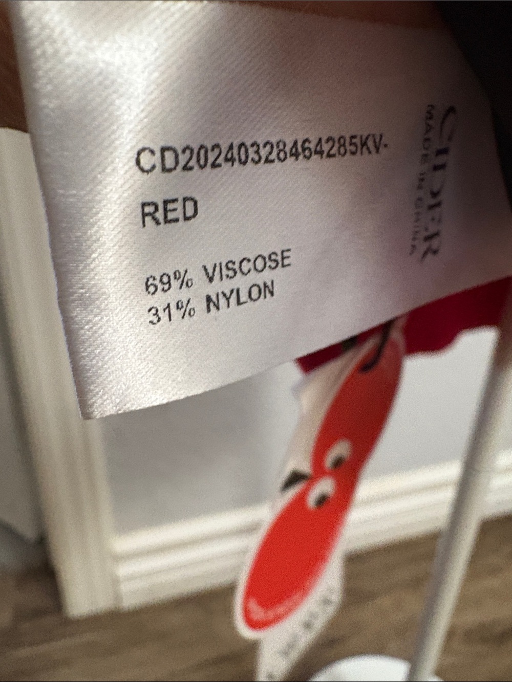 Cider Red Ribbed Tank Top - Picture 3 of 3